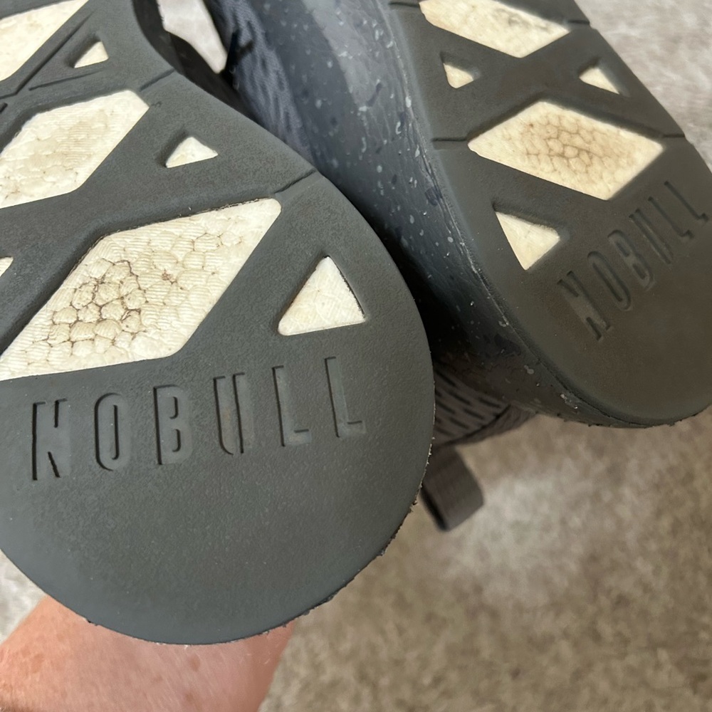 NOBULL Grey Surface Runner Rip Stop Sneakers. Men’s 8/womens 9.5. EUC. Running - Picture 12 of 16